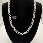 Moissanite Infinity Link 6mm 22" Necklace